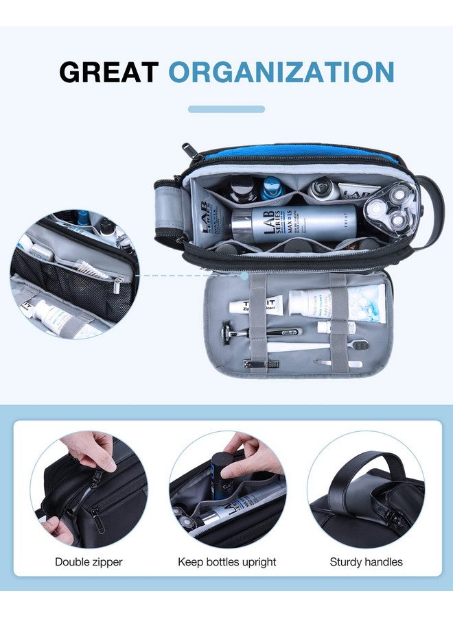 BAGSMART BAGSMART Toiletry Bag for Men, Large Travel Toiletry Organizer, Dopp Kit Water-resistant Shaving Bag for Toiletries Accessories - Black - Image 1