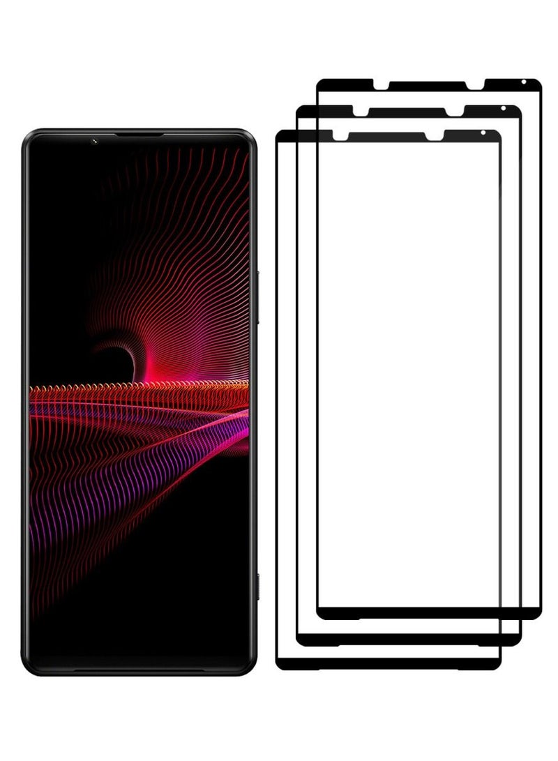 CATANES 3 Pack For Sony Xperia 1 III Tempered Glass Screen Protector With Easy Installation Tray Anti Scratch Bubble Free - Image 2