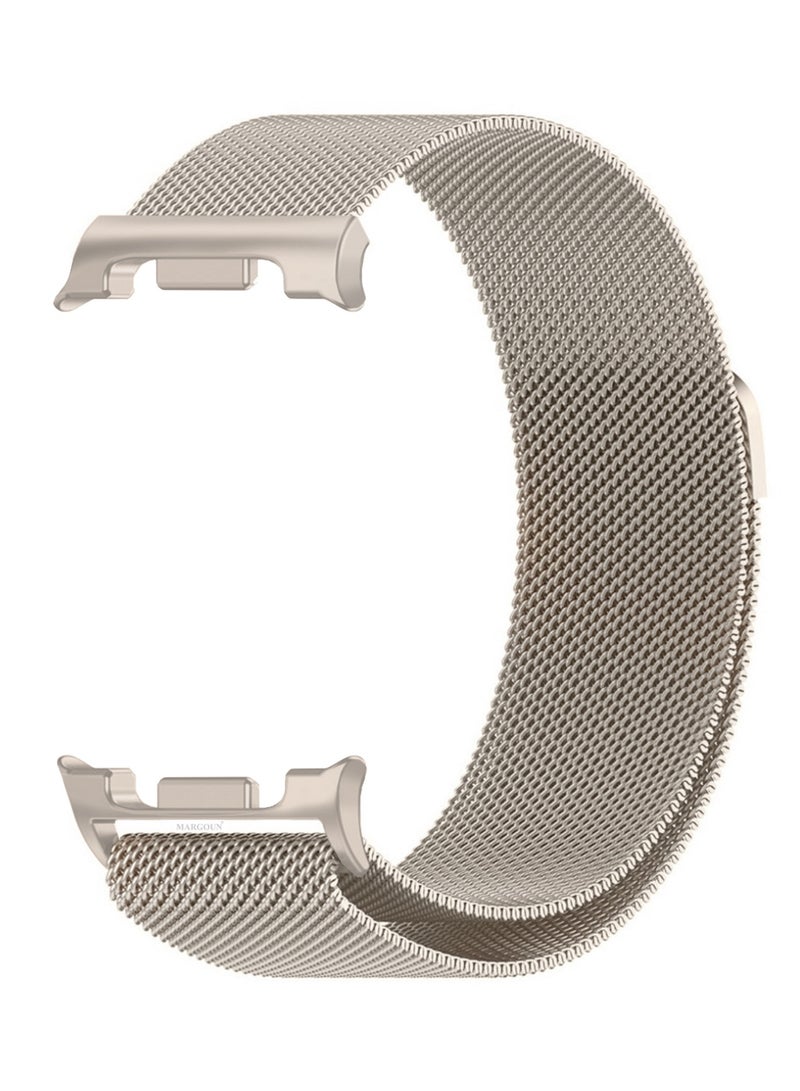 Milanese Metal Band for Samsung Galaxy Watch 8 Band 40mm 44mm/8 Classic 46mm, Mesh Magnetic Stainless Steel Loop Strap - Champagne - Image 2