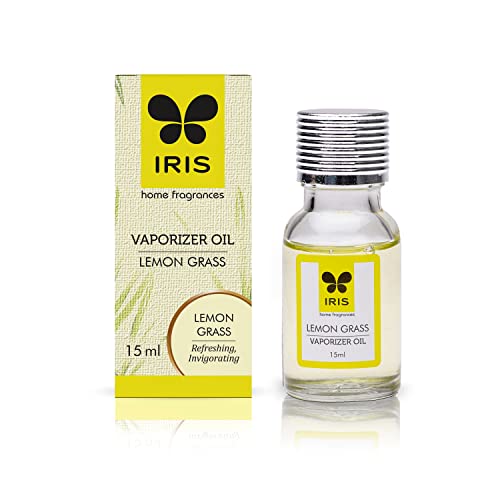 IRIS Lemongrass Vaporizer Oil 15ml | Aroma Oil for Diffuser & Oil Burner | Toxin-Free Citrus Home Fragrance | Mood Enhancer | Stress Relief - Image 1
