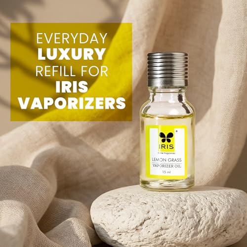 IRIS Lemongrass Vaporizer Oil 15ml | Aroma Oil for Diffuser & Oil Burner | Toxin-Free Citrus Home Fragrance | Mood Enhancer | Stress Relief - Image 5