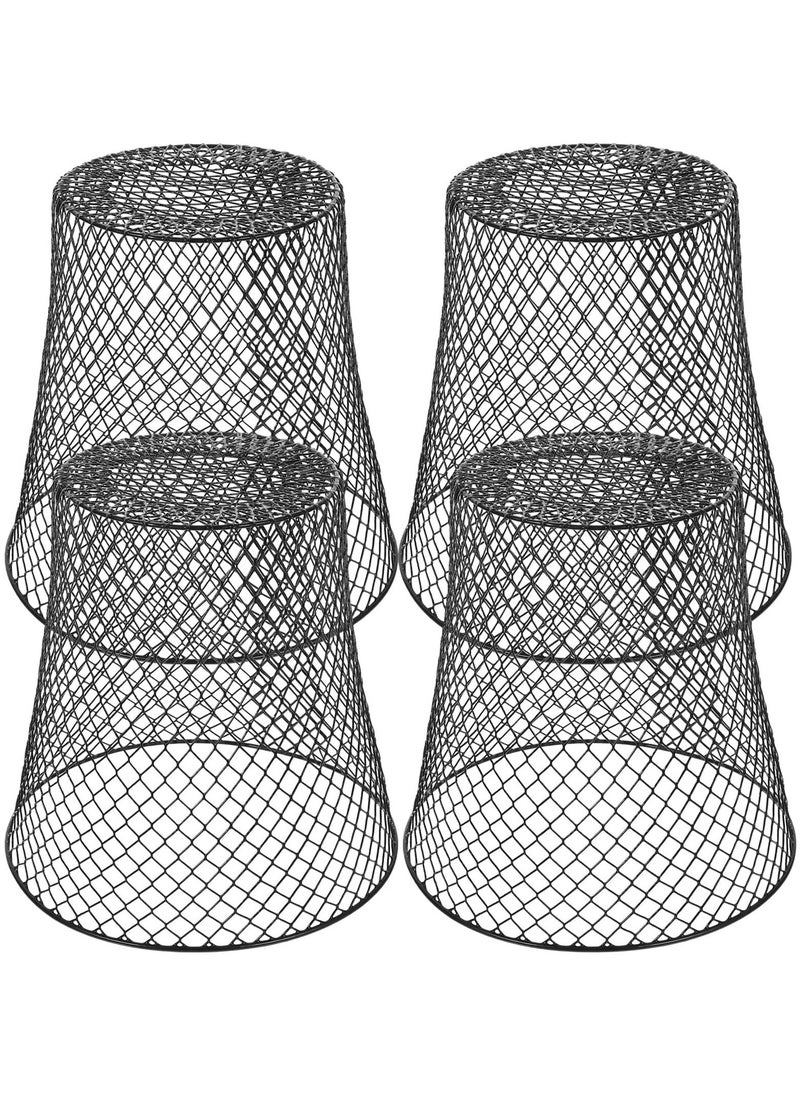 Generic Iron Plant Protection Cover Plant, 4pcs Protection Basket, Garden Chicken Wire Cloche Cage, Dome Screen Plant Covers Plant Vegetable Seedlings, for Outdoor Vegetable Garden Indoor Potted  - Image 1