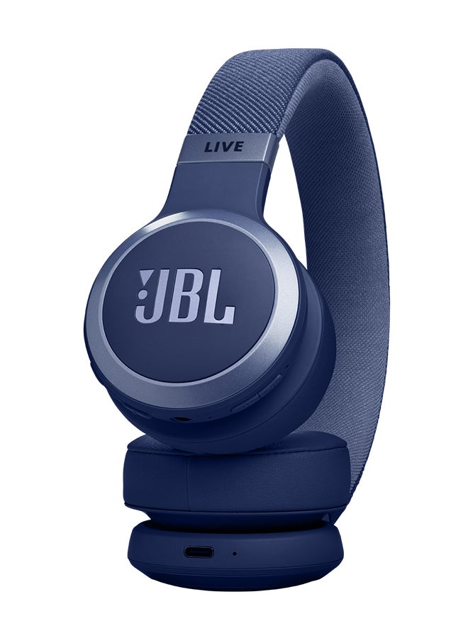 JBL Live 670NC Wireless On-Ear Headphones With True Adaptive Noise Cancelling Blue - Image 5