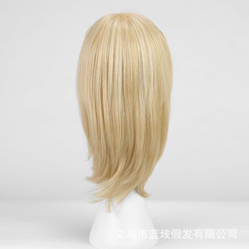 EMMOR MONO Lace Wig with Natural Medium Length Hair, European Style, High-Quality Full Headpiece - Image 4