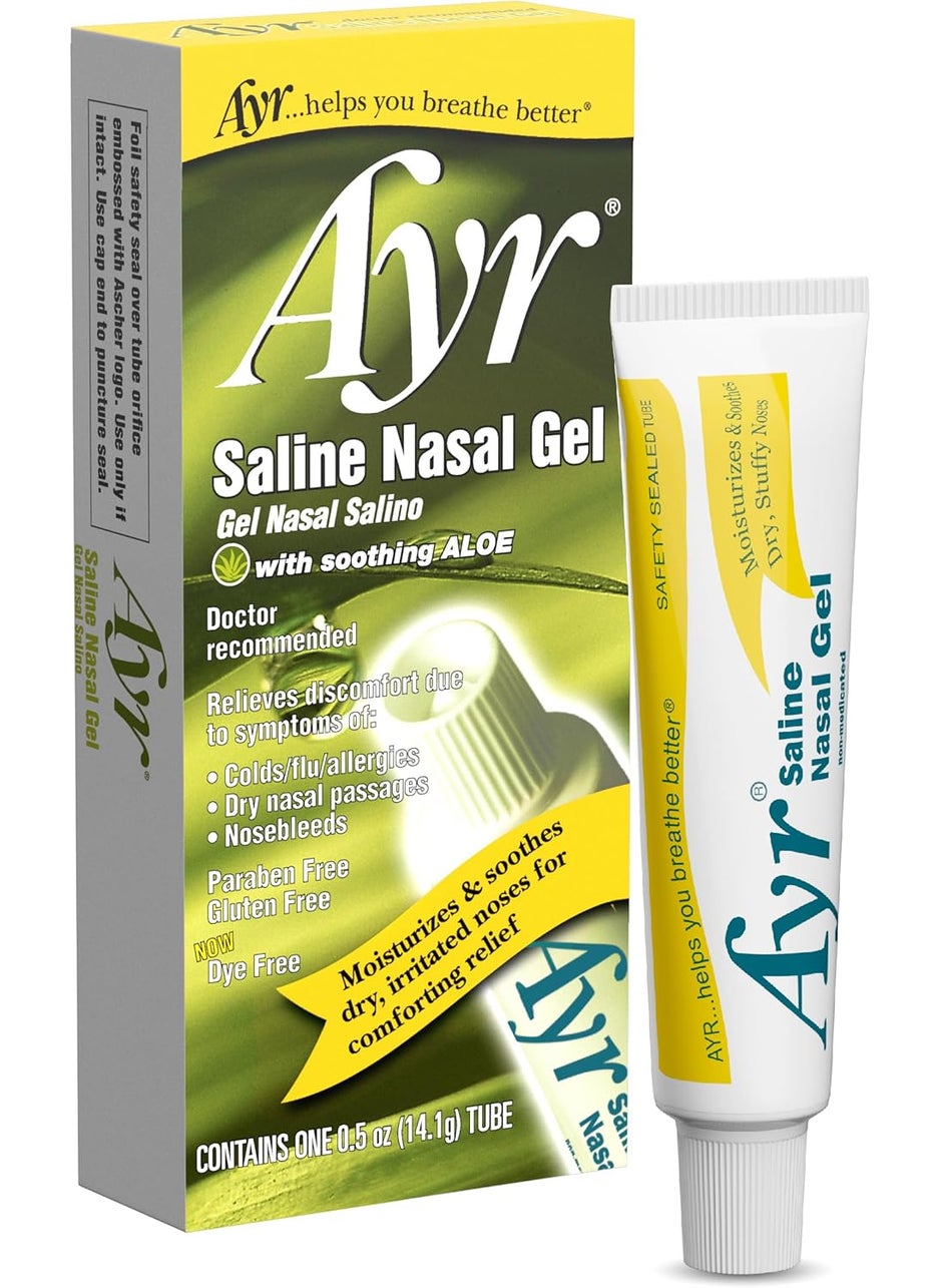 AYR Ayr Saline Nasal Gel, With Soothing Aloe, 0.5 Ounce Tube (Pack of 1) 