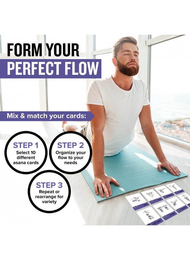 Nariele Yoga Pose Workout Cards - Instructional Deck for Women  Men, Beginner Fitness Guide to Training Exercises at Home or Gym - Image 3