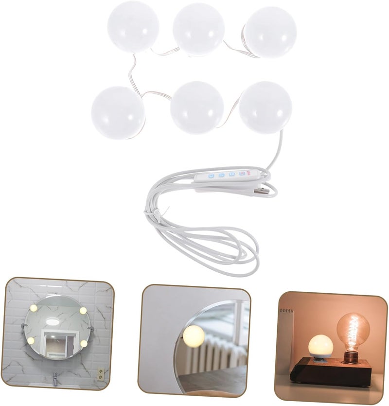 Uonlytech LED Makeup Mirror Light Adjustable Brightness USB Powered Vanity Lighting for Makeup Table 3 Color Temperature Options Home and Travel Use - Image 3