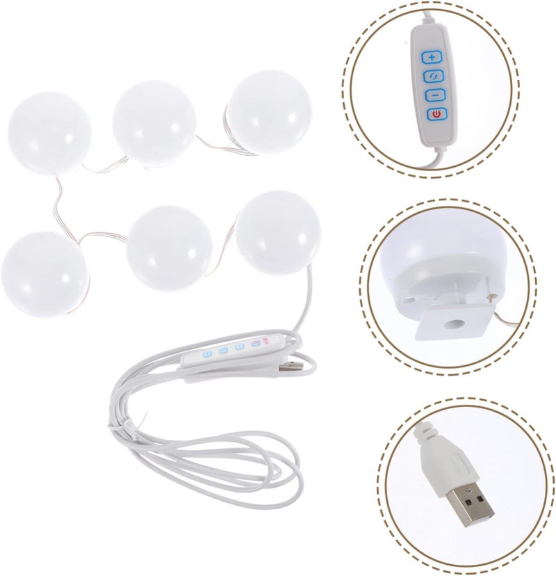 Uonlytech LED Makeup Mirror Light Adjustable Brightness USB Powered Vanity Lighting for Makeup Table 3 Color Temperature Options Home and Travel Use - Image 2