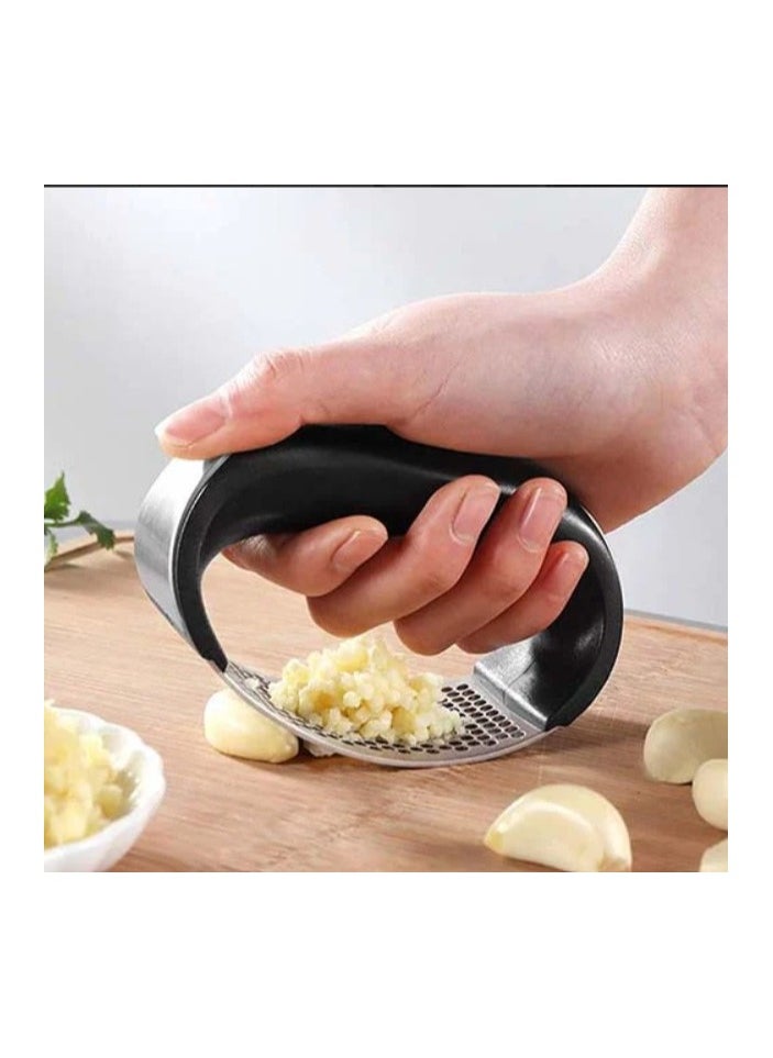 Generic - Arc Garlic Press Chopper Black/Silver - Image 1