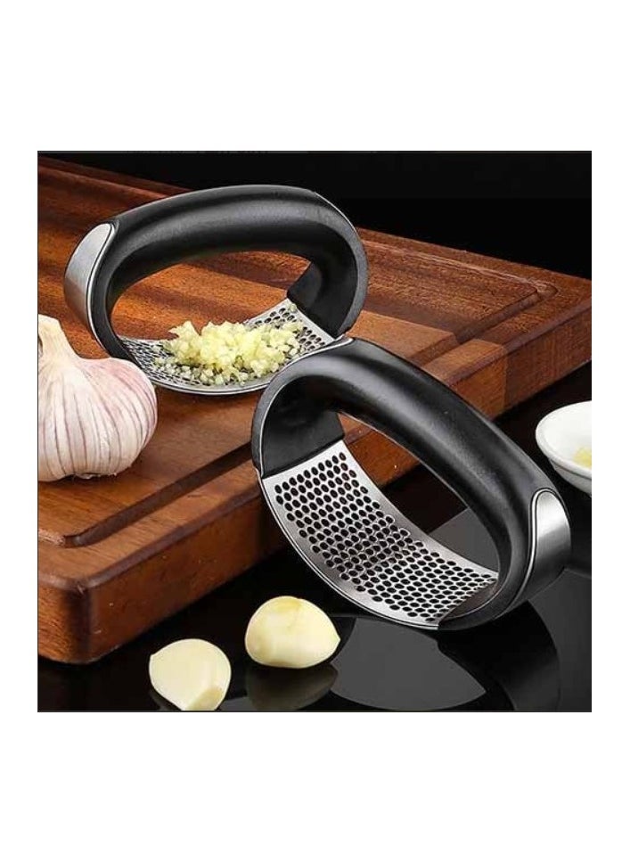Generic - Arc Garlic Press Chopper Black/Silver - Image 1