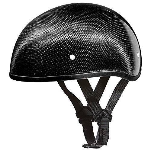 Daytona Helmets Half Skull Cap Motorcycle Helmet DOT Approved [Carbon Fiber] - Sleek Design, Lightweight & Durable, Comfortable Fit, Premium Quality, Meets Safety Standards for a Secure Ride - Image 1