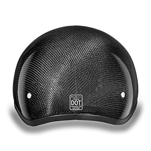 Daytona Helmets Half Skull Cap Motorcycle Helmet DOT Approved [Carbon Fiber] - Sleek Design, Lightweight & Durable, Comfortable Fit, Premium Quality, Meets Safety Standards for a Secure Ride - Image 3