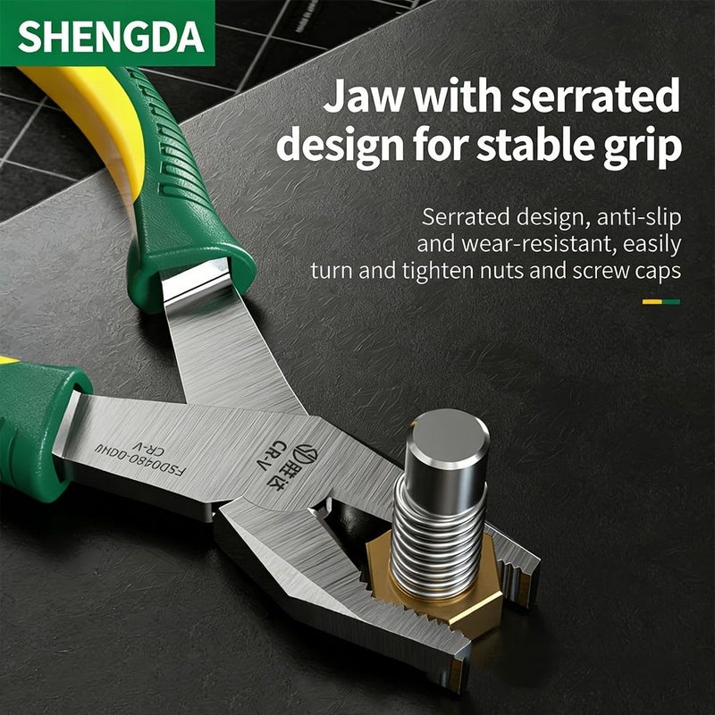 7 Inch Coated Diagonal Cutting Pliers Ergonomic Heavy Duty Hand Tools - Image 4