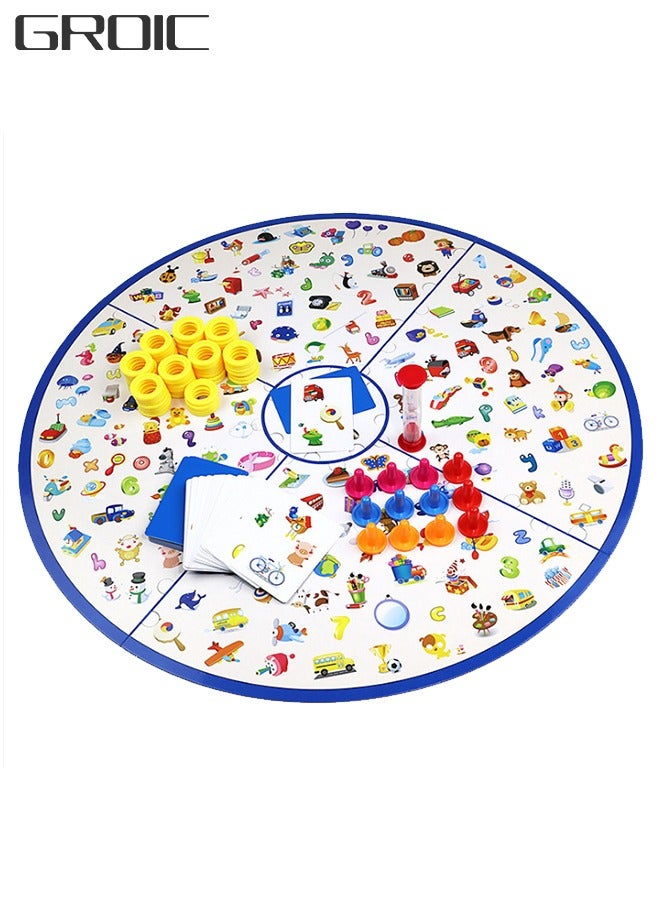 GROIC Matching Memory Board Game, Little Detective Card Games for Kids and Family with A Foldable Mat, Preschool Learning and Educational Toy  23 Inches - Image 1