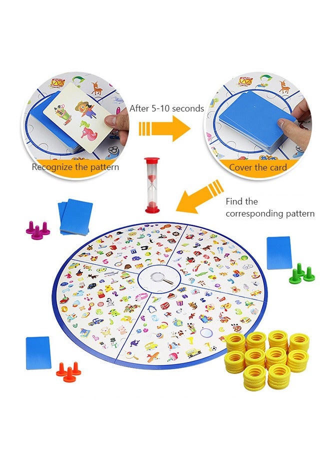 GROIC Matching Memory Board Game, Little Detective Card Games for Kids and Family with A Foldable Mat, Preschool Learning and Educational Toy  23 Inches - Image 4