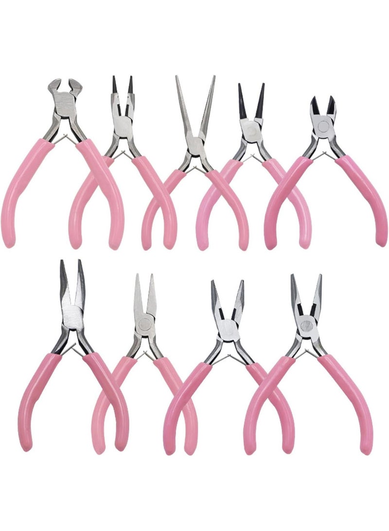 GGOOT 9 Pieces Jewelry Pliers Set Jewelry Making Hardware Winding Pliers for Crafts Necklaces Jewellery Making Repair Tool  - Image 5