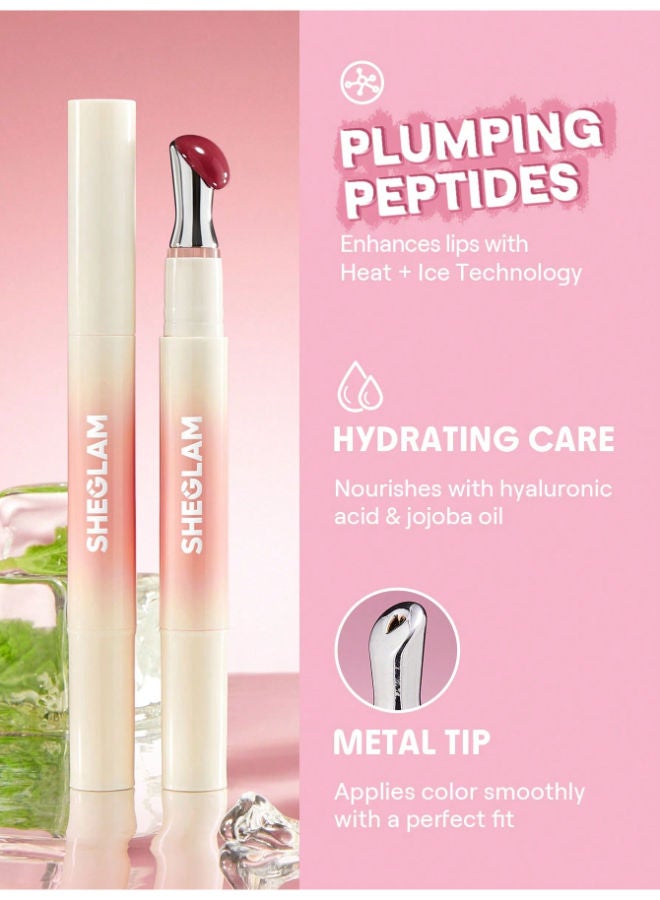 SHEGLAM Bold Booster Lip Plumper Strawberry Fields - Image 3