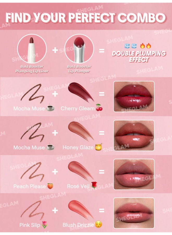 SHEGLAM Bold Booster Lip Plumper Strawberry Fields - Image 5