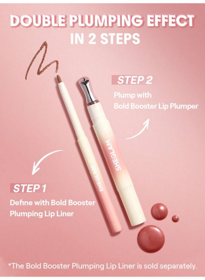 SHEGLAM Bold Booster Lip Plumper Strawberry Fields - Image 4