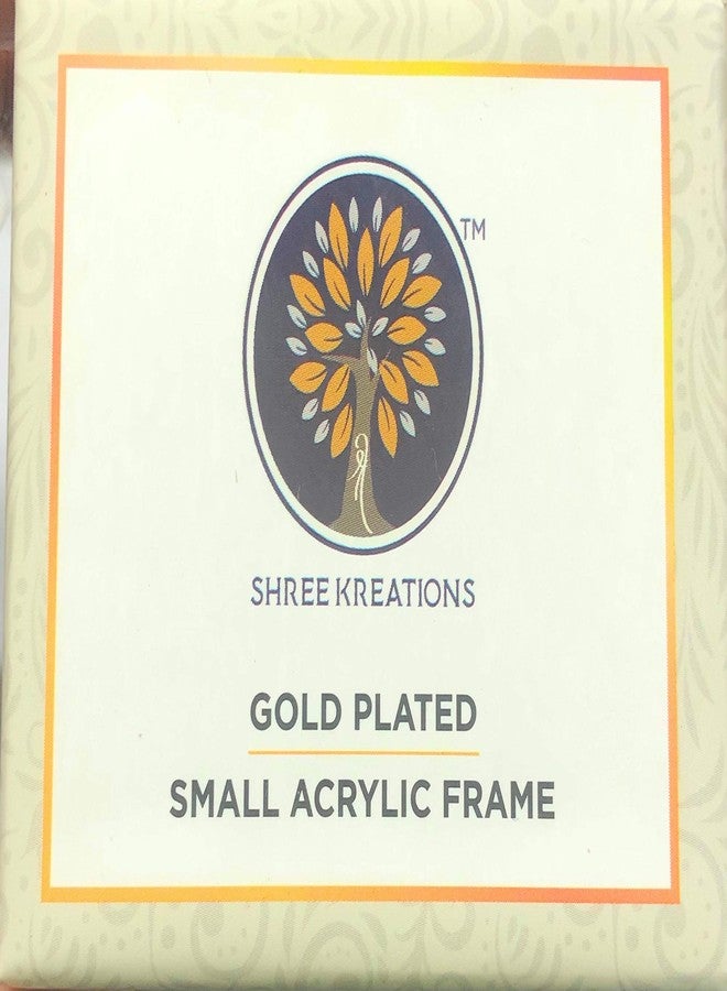 shree kreations تحف فنية مطلية بالذهب من شري كرييشنز، تمثال شاتام جي، مناسب للوحة القيادة في السيارة، أو سطح الطاولة، أو المنزل، أو المعبد، أو المكتب | تمثال شاتام جي هدية دينية | إطار مطلي بالذهب كهدية - Image 5