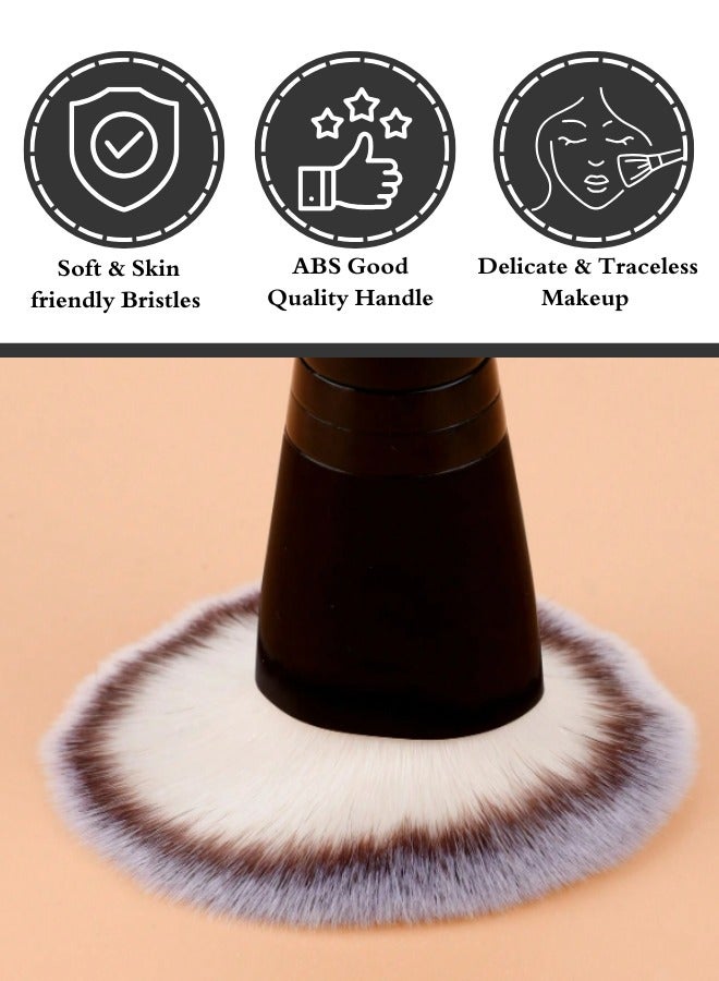 TRENZ Dual-Ended Cream + Powder Brush, Two-in-One Makeup Brush For Creating A Gorgeous, Airbrushed-looking Complexion - Image 2