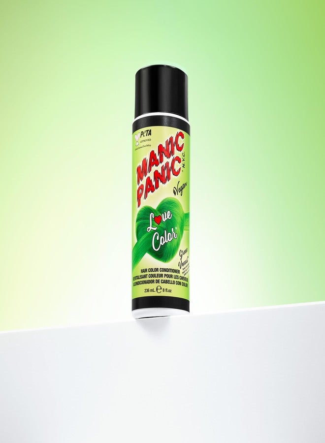 MANIC PANIC Bright Neon Green Color Depositing Conditioner - Love Color Hair Conditioner Keeps Hair Vibrant, Nourished & Refreshed - Formulated with Shea Butter & Quinoa - Green Venus (8oz) - Image 5