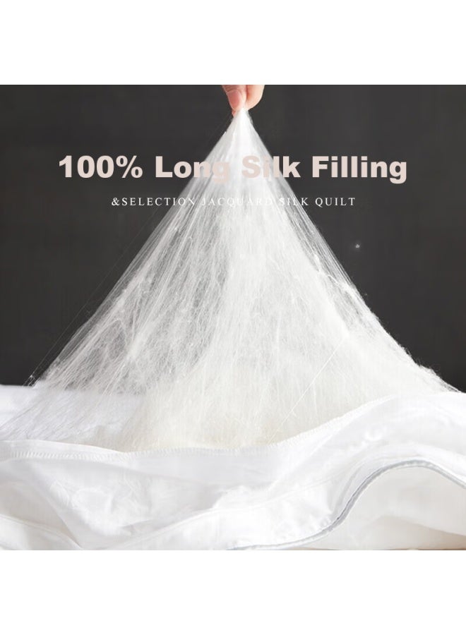 100% Natural Wild Medium-Long Silk All-Season Comforter, 5 Jin, Double Size, 200*230Cm - Image 3
