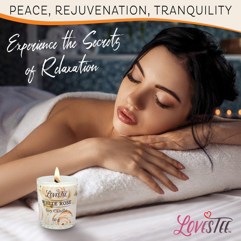 Lovestee Valentines Day Bath & Body Spa Gift Basket for Women, Best Gift for Mother's Day & Birthday, White Rose Set Body Lotion, Shower Gel, Bubble Bath, Bath Salt, Towel, Soap, Oil, Candle, Gloves, - Image 5