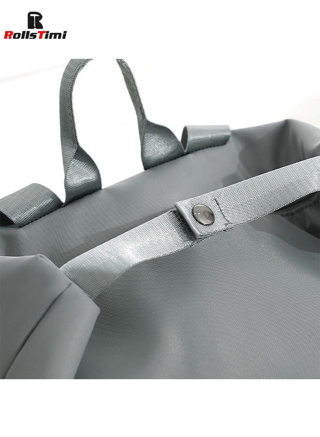 رولستيمي مقاوم للماء السباحة على ظهره الرطب / الجاف منفصلة حقيبة قاعة رياضة رحلة عمل الملابس الأحذية حقيبة التخزين ، أسود - Image 4
