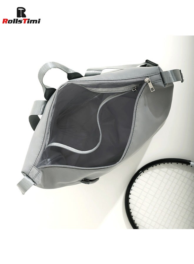 رولستيمي مقاوم للماء السباحة على ظهره الرطب / الجاف منفصلة حقيبة قاعة رياضة رحلة عمل الملابس الأحذية حقيبة التخزين ، أسود - Image 5