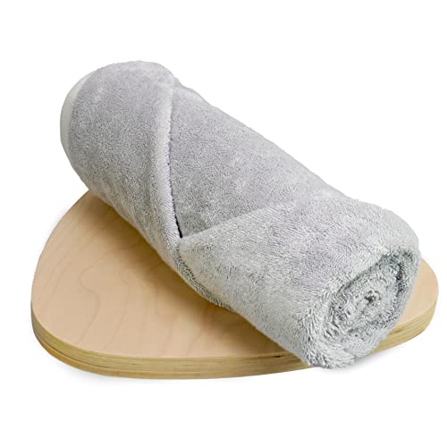 HEELIUM Bamboo Bath Towel | Ultra Absorbent | 3X Softer Than Cotton Towels | 140 x 70 cm - 600 GSM | Pack of 1 - Light Grey - Image 1
