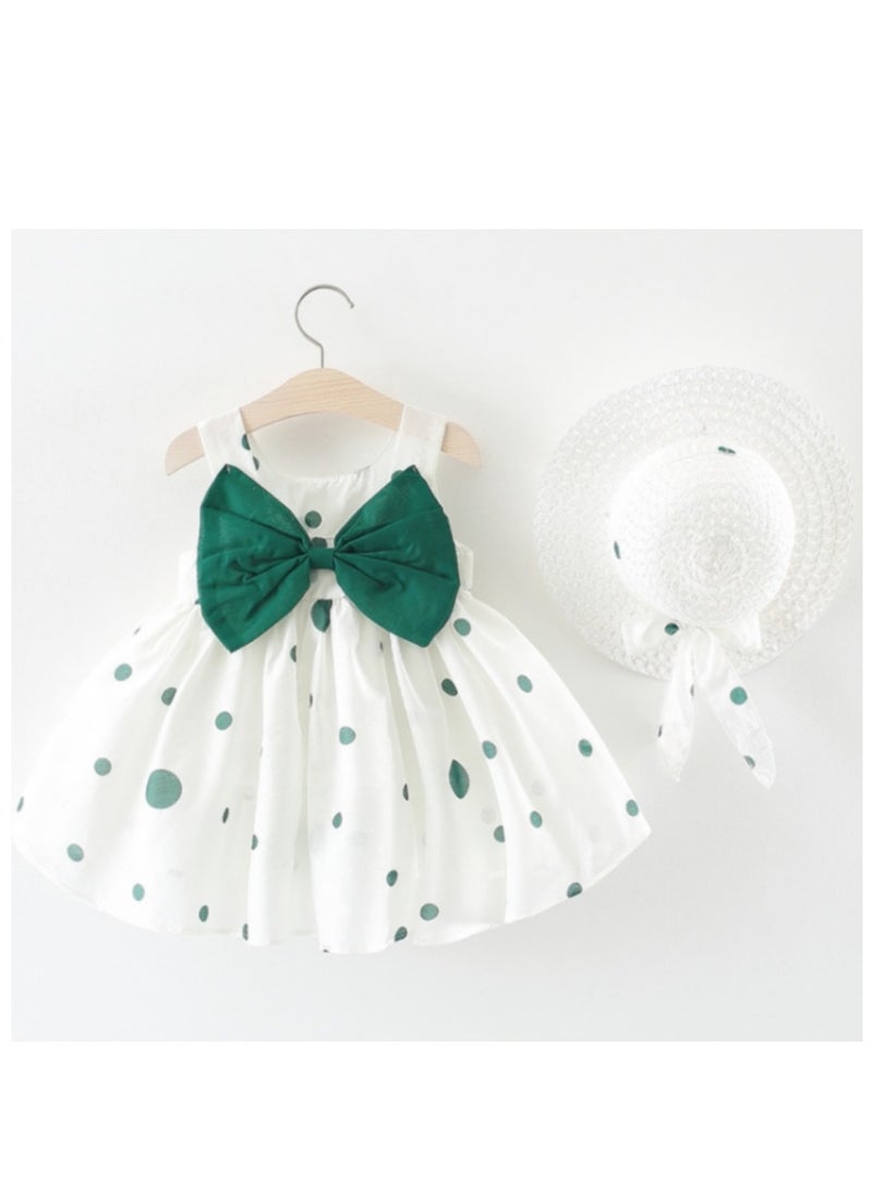 KUYING - New Princess Podot Big Flower Children's Sling Dress Hat - Image 1