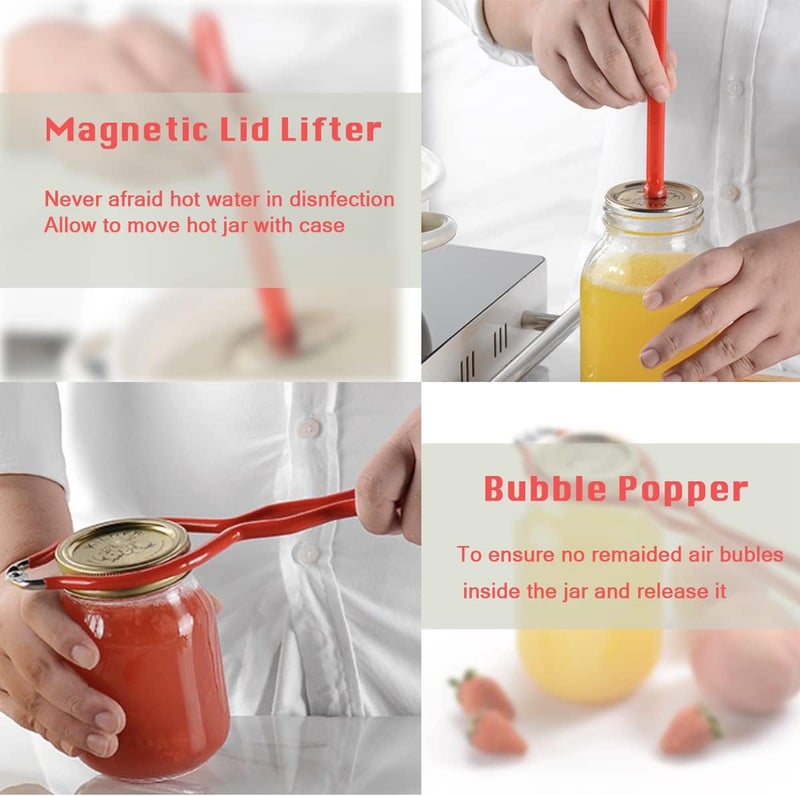 CORJEEJOR Canning Starter Kit - Supplies, Tools, Equipment - Pot Set, Funnel, Magnetic Jar Lifter, Jar Wrench, Lid Lifter - Image 4