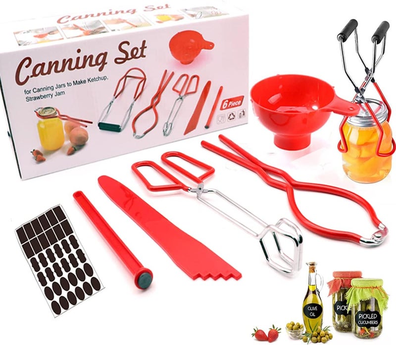 CORJEEJOR Canning Starter Kit - Supplies, Tools, Equipment - Pot Set, Funnel, Magnetic Jar Lifter, Jar Wrench, Lid Lifter - Image 1