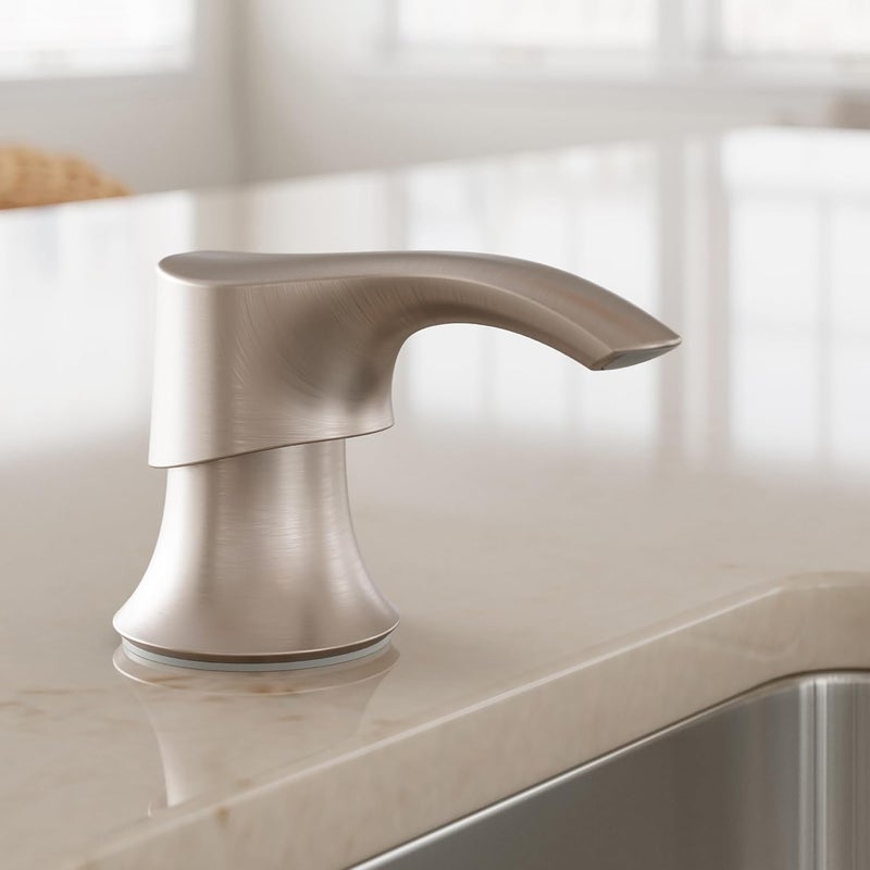 Pfister SoloTilt Soap Dispenser for Kitchen Sink 16Ounce Bottle Included Spot Defense Stainless Steel Finish KSDKEMGS - Image 2