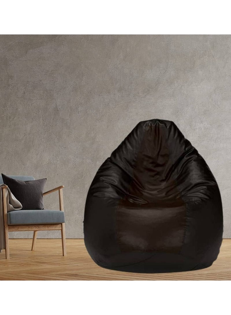 COMFY PVC BLACK ADULT BEAN BAG WITH VIRGIN BEANS FILLING - Image 2