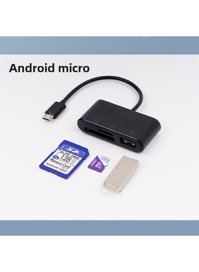 نيوترل قارئ بطاقات سداسي الوظائف خاص بالهواتف المحمولة من نوع سي متعدد الاستخدامات، يعمل كقرص يو للكمبيوتر وكاميرا مع دعم بطاقات TF و SD - Image 1