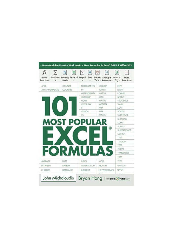 101 Most Popular Excel Formulas