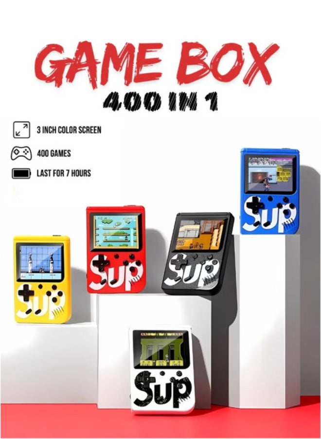 ساب جهاز ألعاب محمول للأطفال - 400 لعبة في 1 - مشغل ألعاب ريترو - لون أسود - Image 2