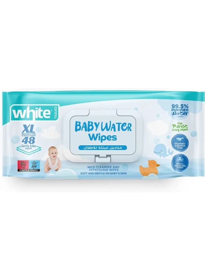 48-Piece Baby Water Wipes