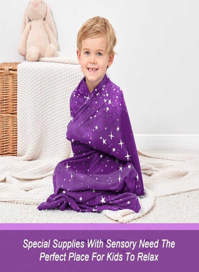 YAERSI Sensory Body Sock for Kids,Sensory Sack for Relaxation, Focus,Sensory Integration,Body Sock (Medium 47''×27'' Purple - Image 4