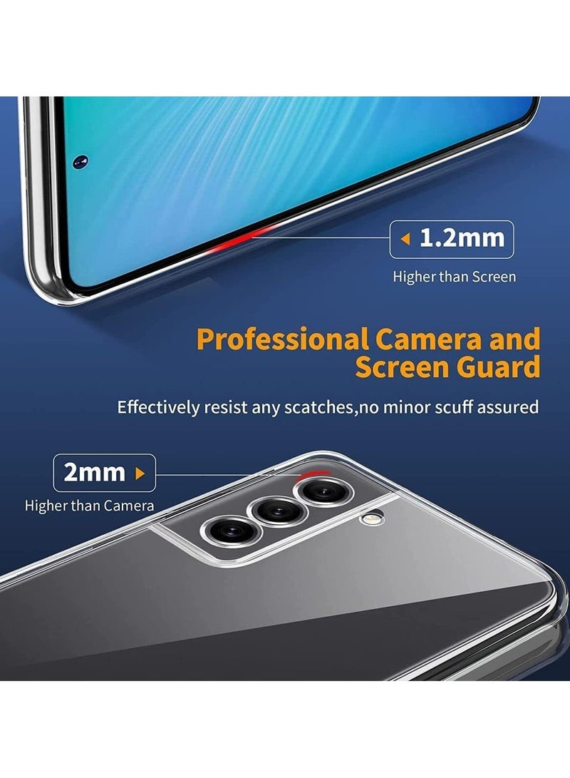 فواتير حافظة سامسونج جالاكسي S22  غطاء خلفي شفاف ناعم من مادة البولي يوريثان الحراري ومضاد للصدمات مع حماية فائقة - Image 4