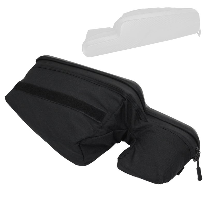UTV Dashboard Storage Bag: Black 1680D Oxford Fabric, Waterproof Zipper Design, Tool Bag - Adhesive No-Drill Installation, Universal Compatibility for UTV Riders Outdoor Off-Road Use - Image 1