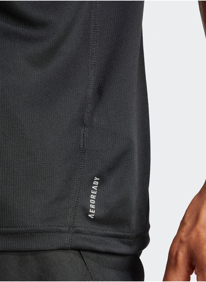 Adidas - Run It Logo Print Active T-shirt - Image 1