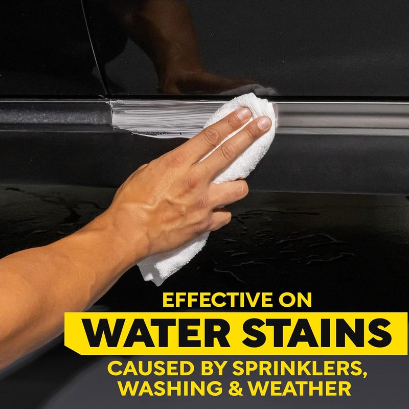 Meguiar's مزيل بقع الماء من ميغواير، مزيل بقع الماء الثقيل للسيارات، يزيل بقع الماء ويعطي لمعانًا للطلاء اللامع مع تركيبة آمنة للطلاء الشفاف، 16 أونصة - Image 5