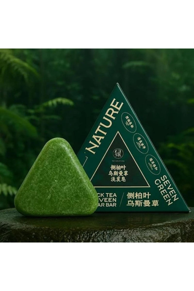 Triangular soap, Chinese triangular hair shampoo, more than 12 herbs and 100% natural plant extracts