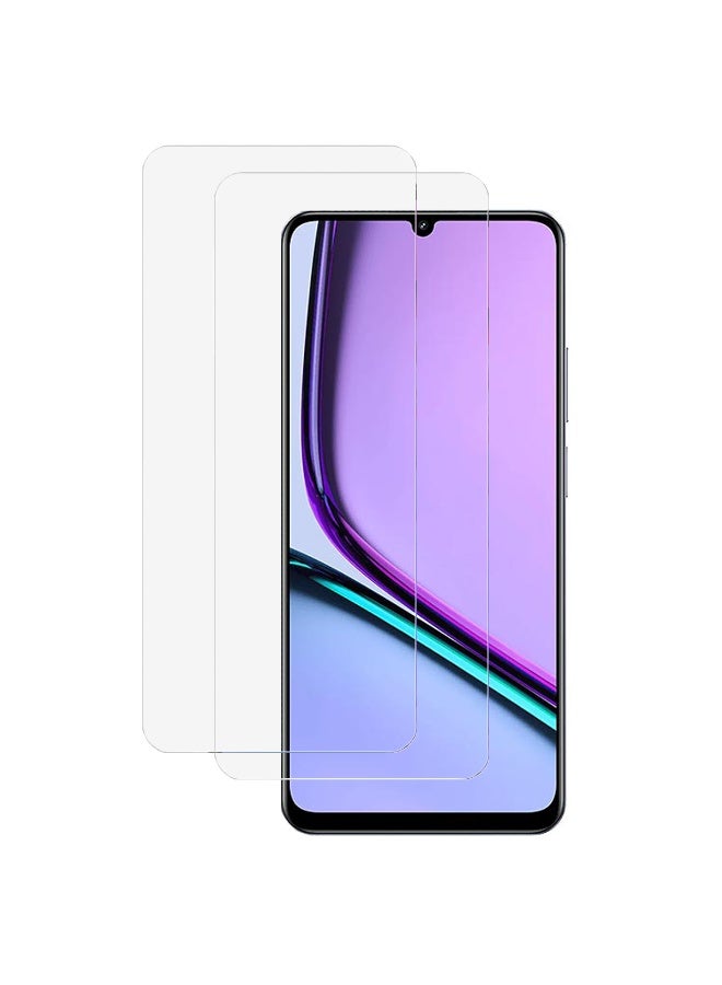 SanHu 2 Piece Pack for realme Note 60/ 60X 4G Screen Protector - Full Coverage Delicate Touch Tempered Glass Screen Protector for realme Note 60 4G，Clear - Image 1