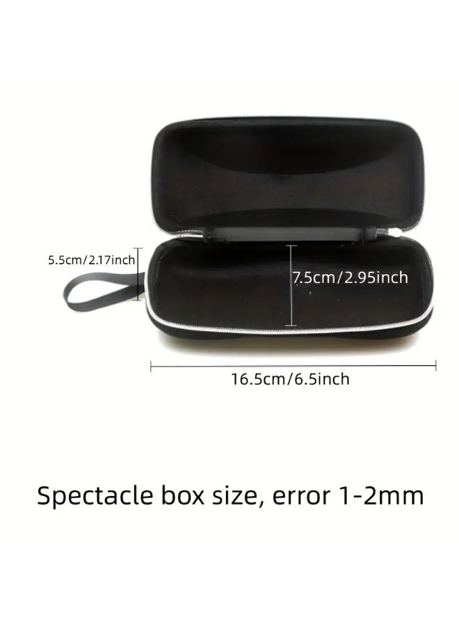 SCENT HOUSE Men's Grid Surface Eyeglass Case - Black, Zipper Closure, Business Gift - Image 4