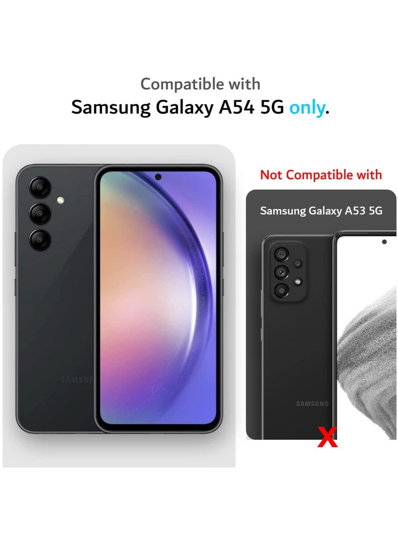 ساراونت غطاء حماية من السيليكون غير اللامع لهاتف Samsung Galaxy A54 5G - نحيف، ملون، قبضة جيدة (أسود، أزرق، أخضر) - Image 2
