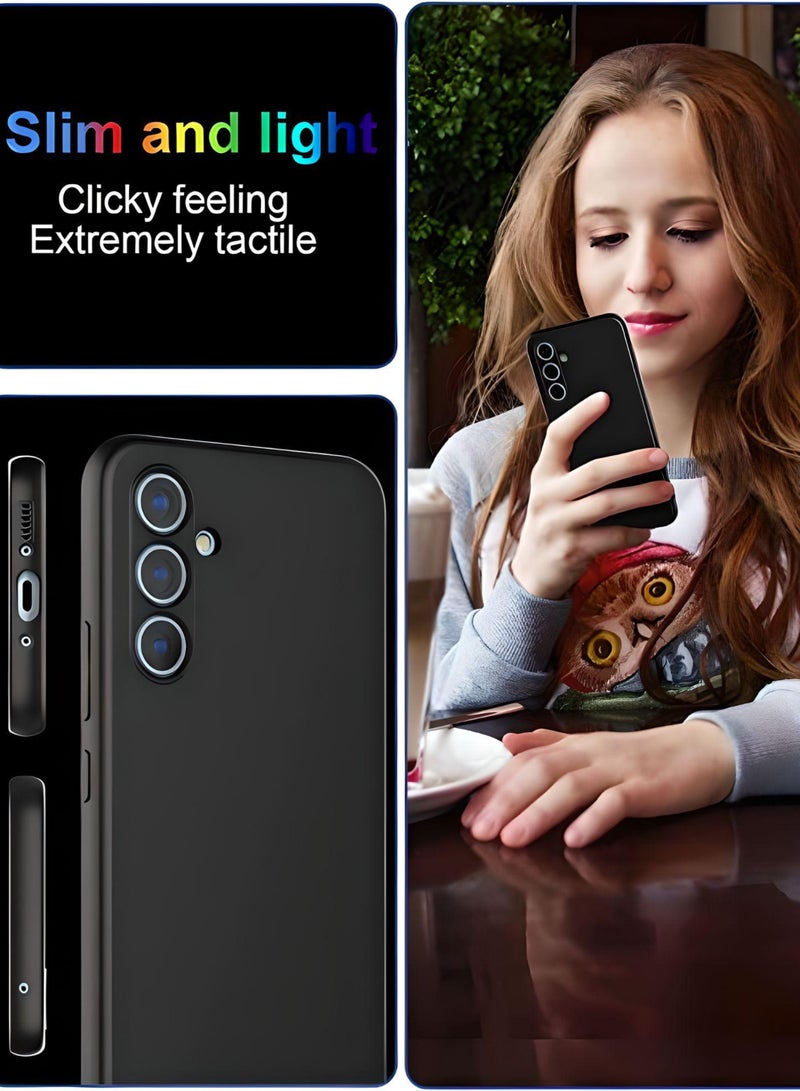 ساراونت غطاء حماية من السيليكون غير اللامع لهاتف Samsung Galaxy A54 5G - نحيف، ملون، قبضة جيدة (أسود، أزرق، أخضر) - Image 5